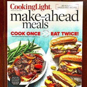 NEW Cooking Light Make-Ahead Meals Cookbook/Magazine 2020